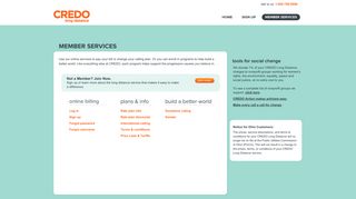 CREDO Long Distance - Member Services