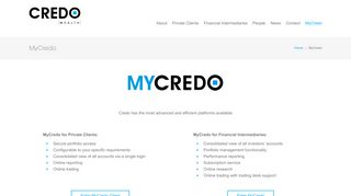 CREDO WEALTH - MyCredo