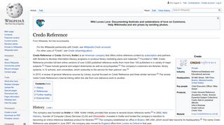 Credo Reference - Wikipedia