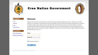 Cree Government - Welcome