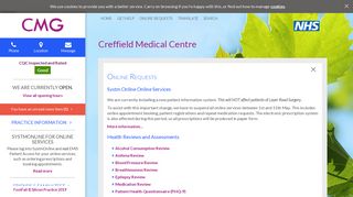 Online Requests - Creffield Medical Centre