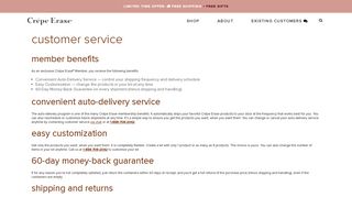 Customer Service and FAQs | Crépe Erase® - Crepe Erase
