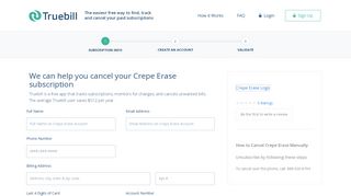 Cancel Crepe Erase - Truebill