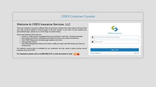 CRES Customer Console - CRES Insurance Services