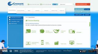 Personal Banking - Crescent Credit Union Personal Banking Services