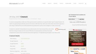 Crestock Review - Microstock Diaries