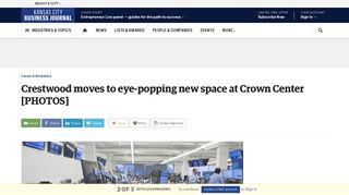 Crestwood moves to eye-popping new space at Crown Center