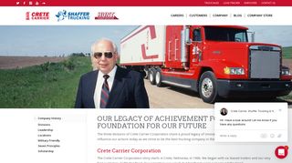 Company History – Crete Carrier Corporation