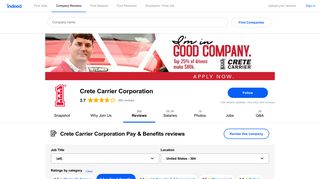 Working at Crete Carrier Corporation: 116 Reviews about Pay ...