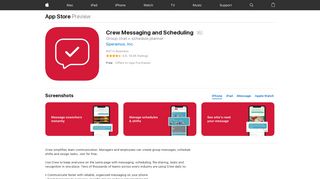 Crew Messaging and Scheduling on the App Store - iTunes - Apple