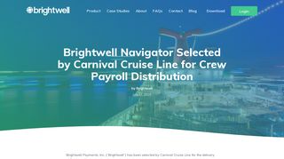 Brightwell Navigator Selected by Carnival Cruise Line for Crew Payroll ...