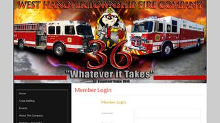 Member Login - West Hanover Township Fire Company