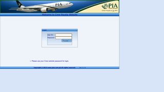 Crew Pay Slips Admin Panel :: Pakistan International Airlines - e-Crew