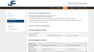 Yacht Crew Agencies | JF Recruiting