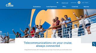 Wi-Fi, Internet and phone on your cruise | Stay connected with Costa ...