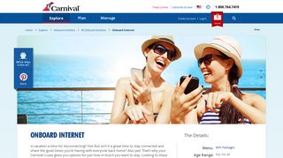 Onboard Internet | Connect Online with Onboard WiFi | Carnival