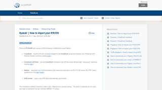 Ryanair | How to import your RYR EFB : mccSUPPORT