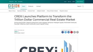 CREXi Launches Platform to Transform the Trillion Dollar Commercial ...