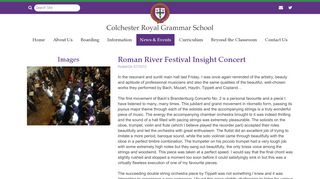 Roman River Festival Insight Concert - Latest News - Colchester ...