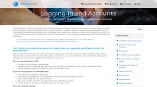 Logging In and Accounts - Big Blue Bubble Support Portal - LiveAgent