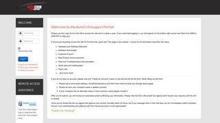 AutoCrib Support - Login / Logout