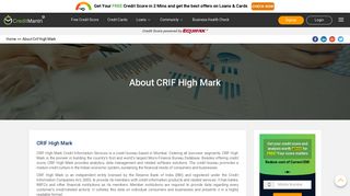 About CRIF High Mark– CreditMantri