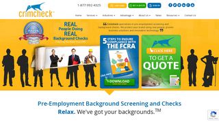 Crimcheck: Criminal Background Checks & Screenings for Employment