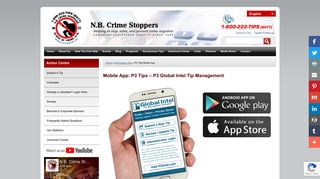 P3 Tips Mobile App – N.B. Crime Stoppers