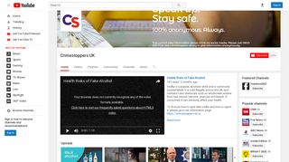 Crimestoppers UK - YouTube