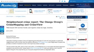 Neighborhood crime report: The Omega Group's CrimeMapping and ...
