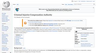 Criminal Injuries Compensation Authority - Wikipedia