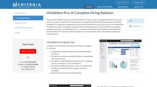 HireSelect Pro: A Complete Hiring Solution - Criteria Corp.