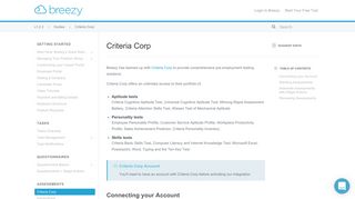 Criteria Corp - Breezy HR