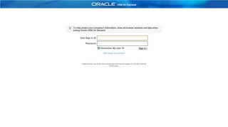 Welcome to Oracle CRM On Demand