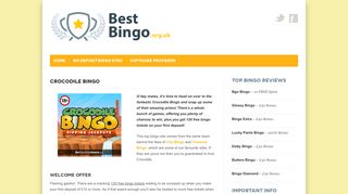 Crocodile Bingo Review | Get 120 FREE Bingo Tickets On Deposit!