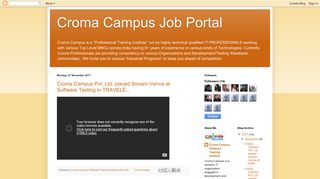 Croma Campus Job Portal