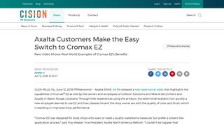 Axalta Customers Make the Easy Switch to Cromax EZ - PR Newswire
