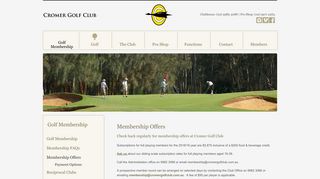 membership offers for Cromer Golf ClubCromer Golf Club