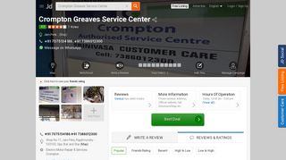 Crompton Greaves Service Center, Jam Peta - Electric Motor Repair ...