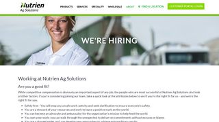 Agriculture Careers | Nutrien Ag Solutions