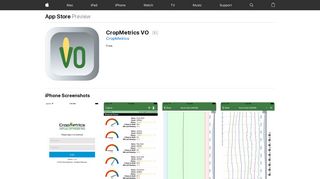 CropMetrics VO on the App Store - iTunes - Apple
