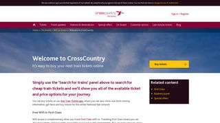 Welcome to CrossCountry | CrossCountry
