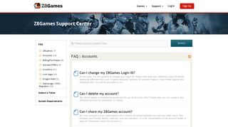 Z8Games - Free Gaming. Evolved. FAQ