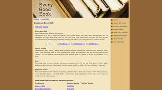 Crossings Book Club | Every Good Book - Every Good Path
