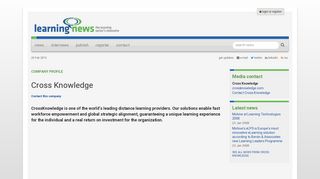 Cross Knowledge - Learning News