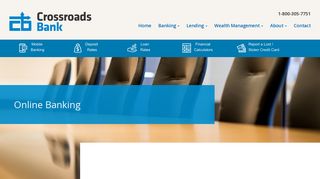 Online Banking Login Crossroads Bank