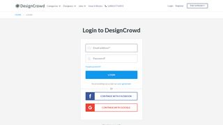 Login to DesignCrowd | DesignCrowd