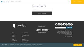 Crowdera- Forgot password