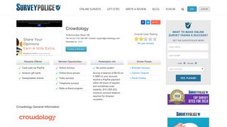 Crowdology Ranking and Reviews - SurveyPolice