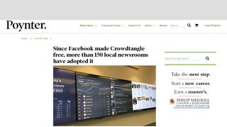 Since Facebook made Crowdtangle free, more than 150 local ...